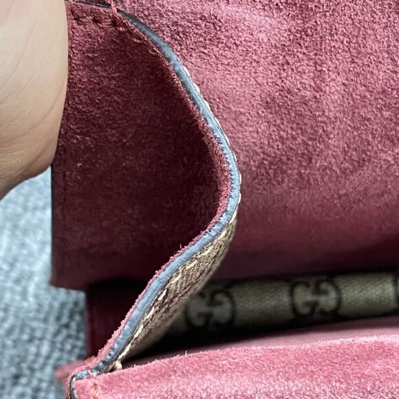 100% Authentic GUCCI Dionysus Small Leather Shoulder Bag - Picture 13 of 14